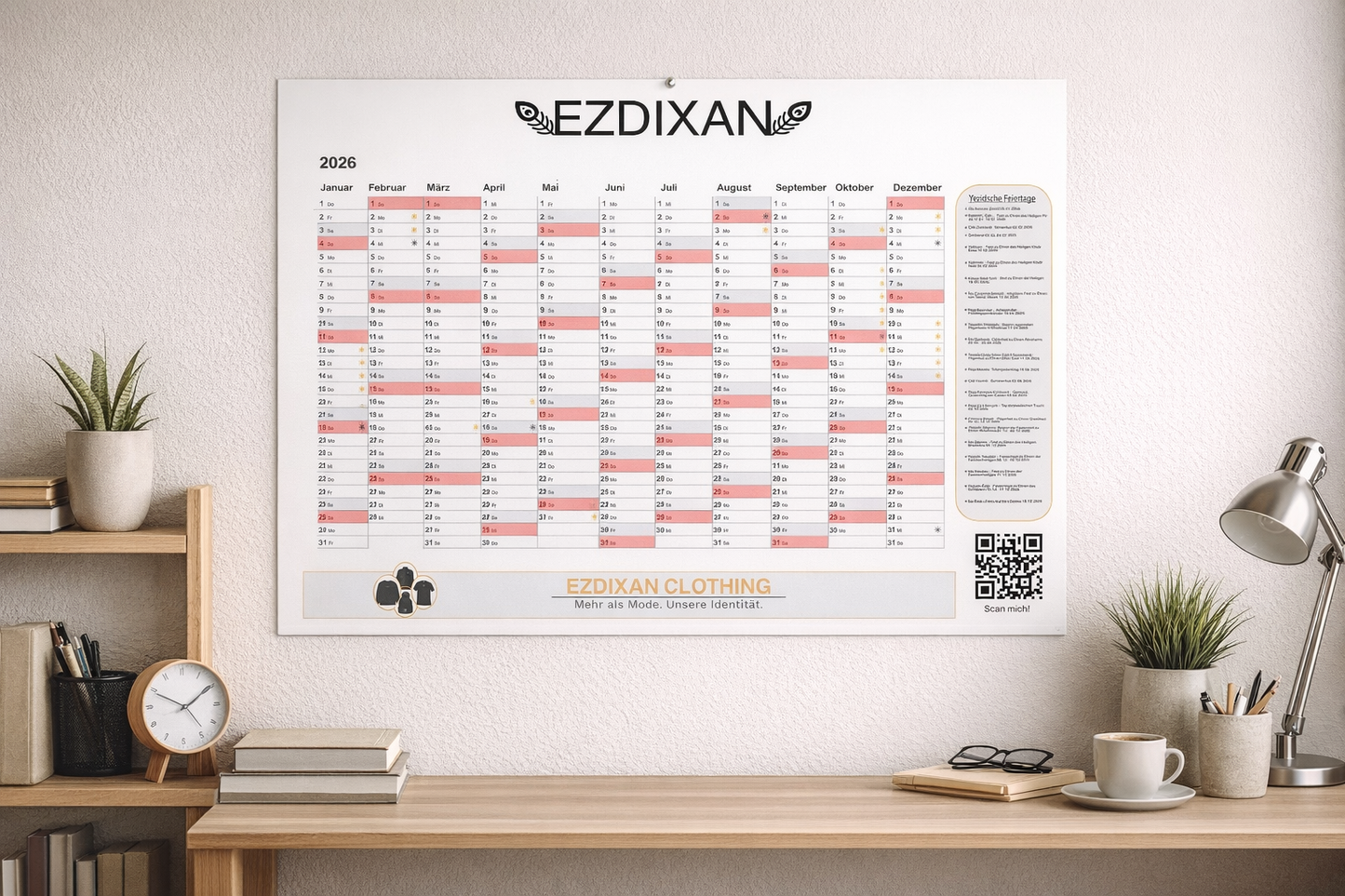 Ezdixan Kalender mit allen Yzidschen feirtagen